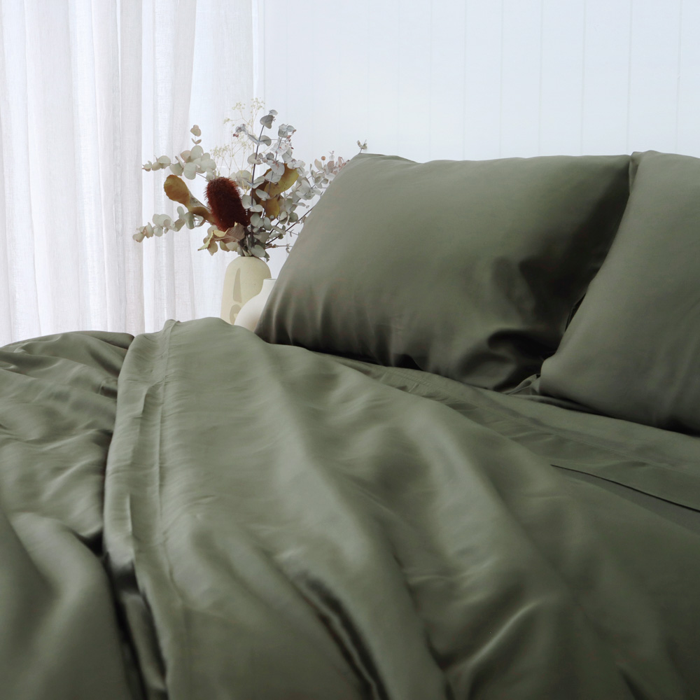 Olive Bamboo Quilt Cover Bamboo Sheets Australia