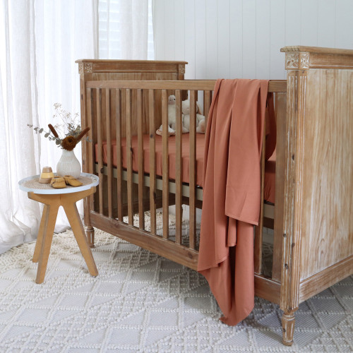 Terracotta Bamboo Cot Sheet 1