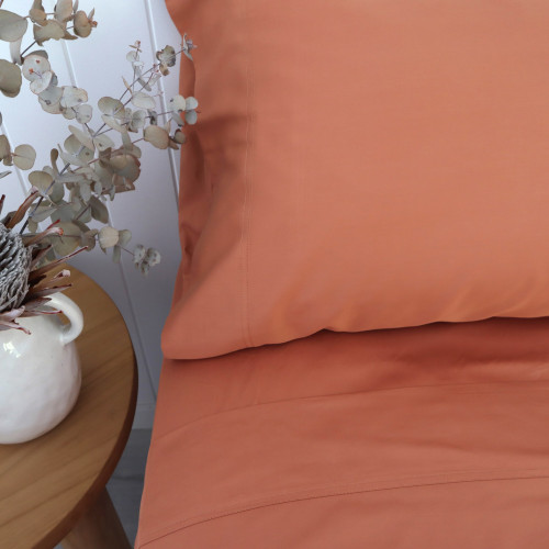 Terracotta Bamboo Sheet Set 2