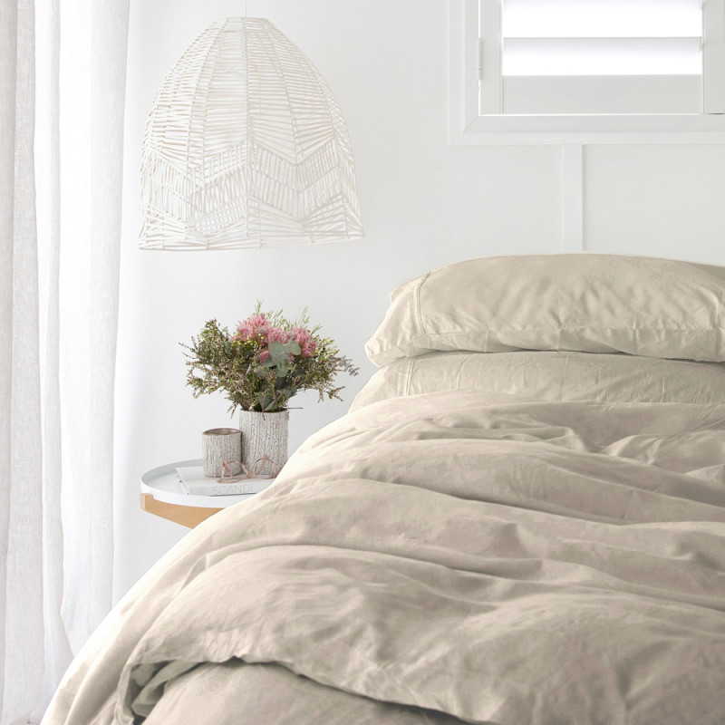 Ackly Bamboo - Terracotta Orange Fitted Sheet